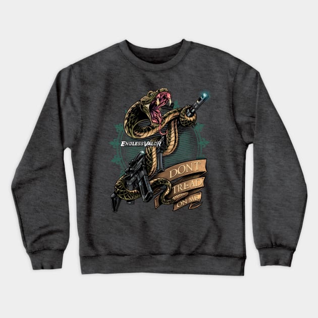 Snake and Rifle Crewneck Sweatshirt by FlylandDesigns